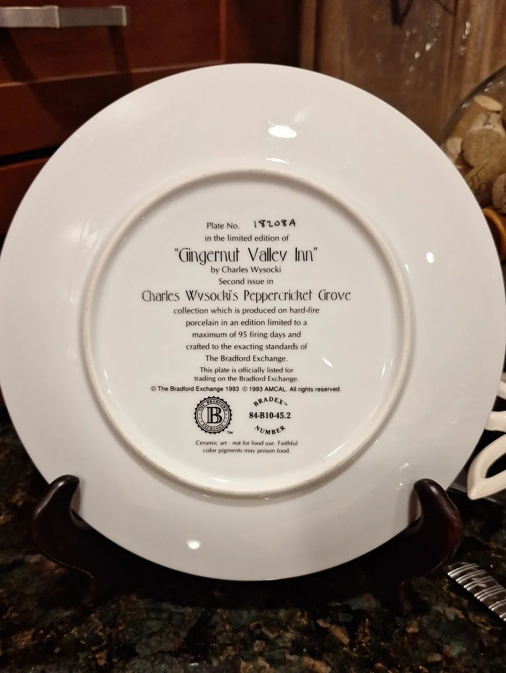 Vtg. Charles Wysocki Bradford Exchange Farmhouse Decorative Plate